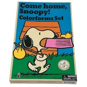 NEW COLORFORMS Peanuts Come Home Snoopy! 2017 Reproduction of Vintage 1972